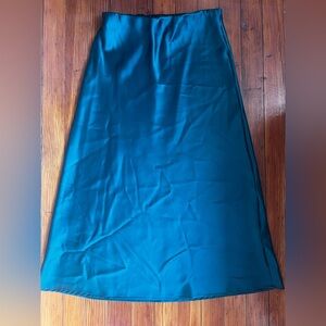 Renee C. Teal A-Line Skirt